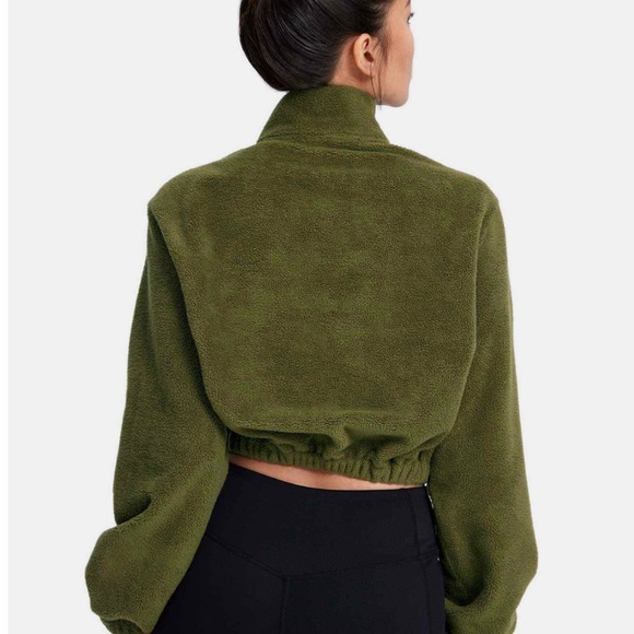 LIT Endorphin Sherpa Pullover in Olive - Picture 2 of 5